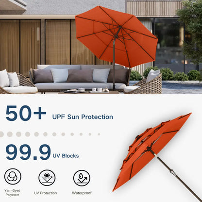 patio kingdom autotilt patio umbrella