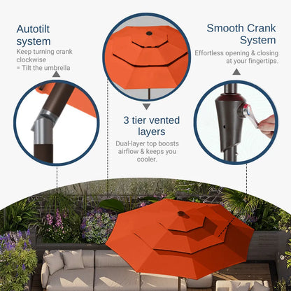 patio kingdom autotilt patio umbrella
