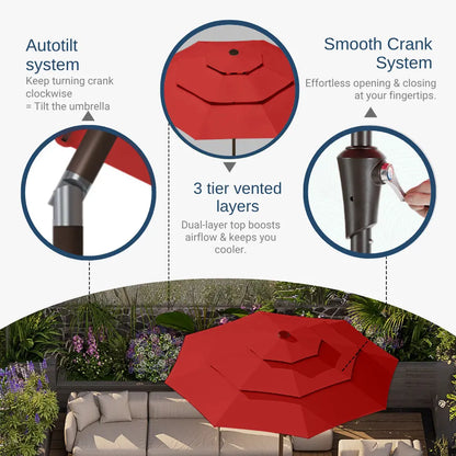 patio kingdom autotilt patio umbrella