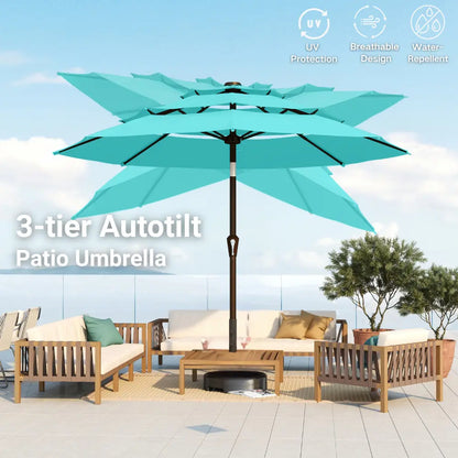 patio kingdom autotilt patio umbrella