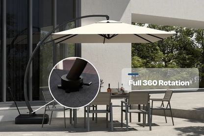 Cantilever Umbrella with Base