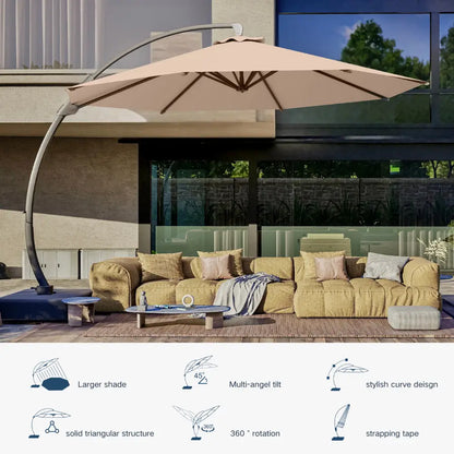 Patio Kingdom cantilever umbrella