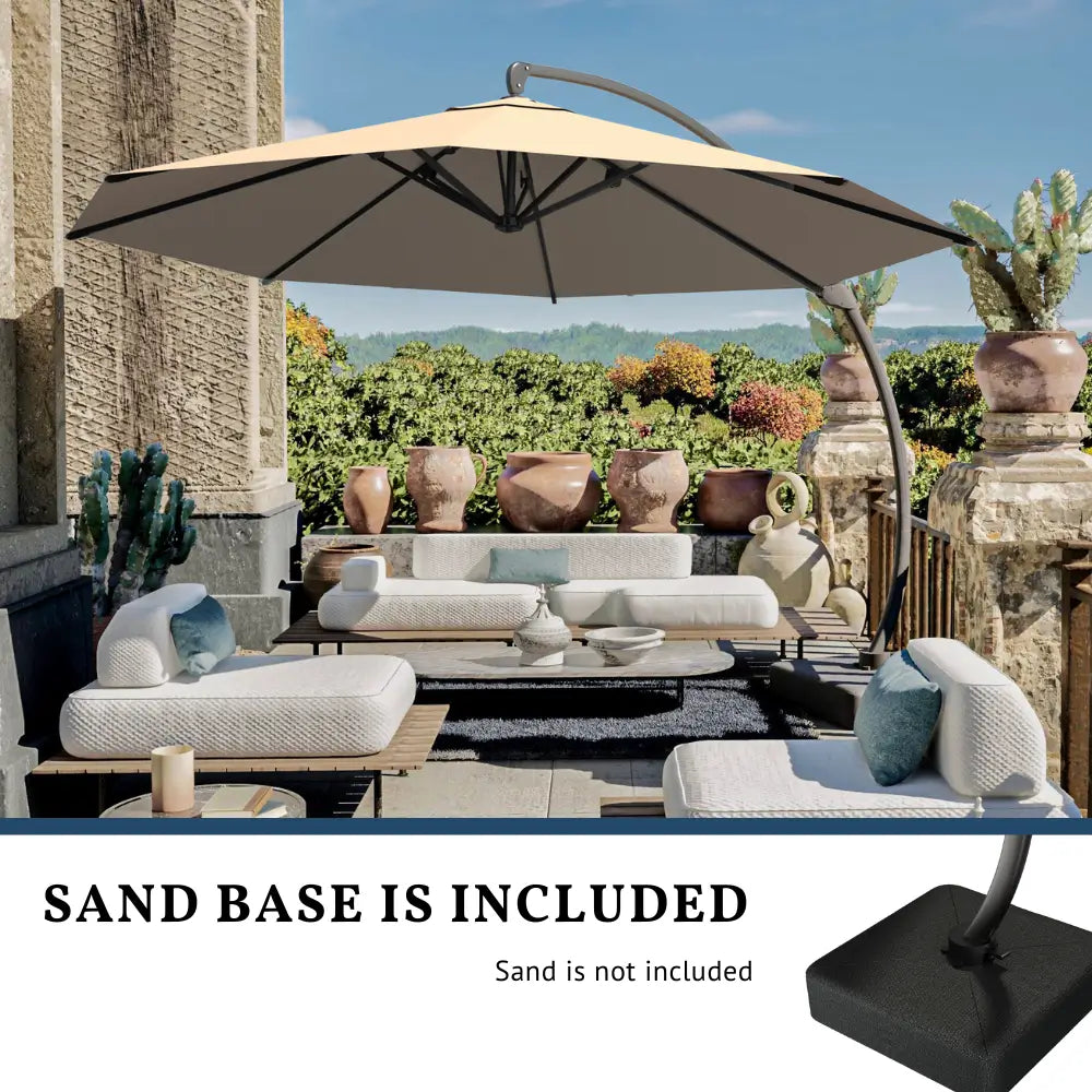 Patio Kingdom cantilever umbrella