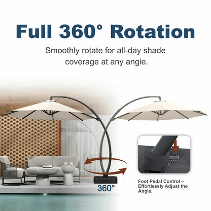 Patio Kingdom cantilever umbrella