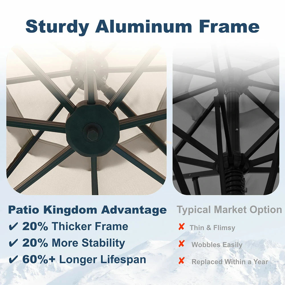 Patio Kingdom cantilever umbrella