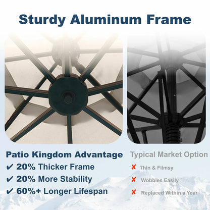 Patio Kingdom cantilever umbrella
