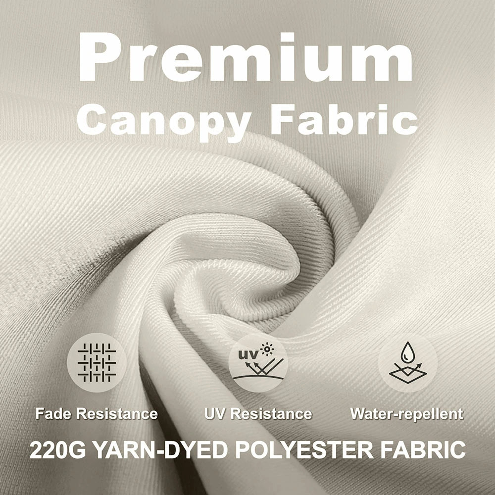 Patio Kingdom cantilever umbrella#color_creamy-white