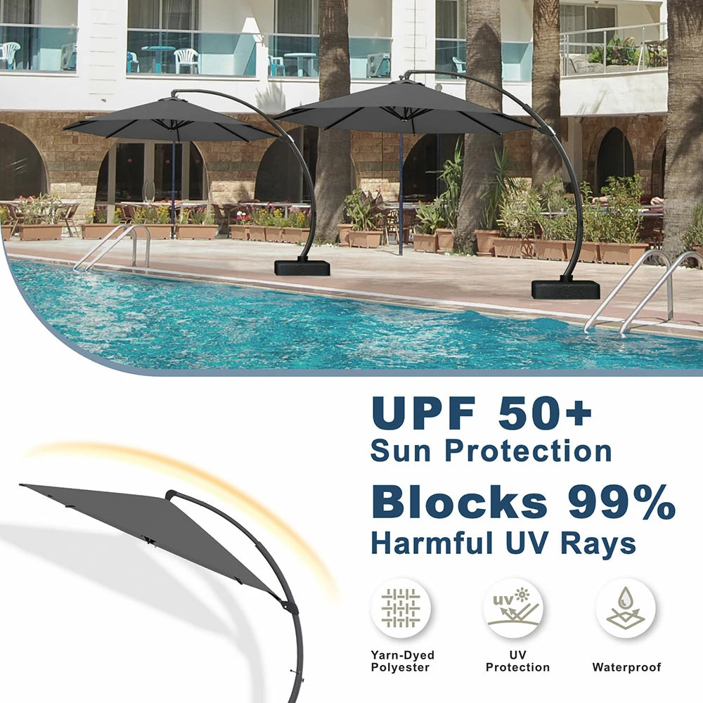 Patio Kingdom cantilever umbrella