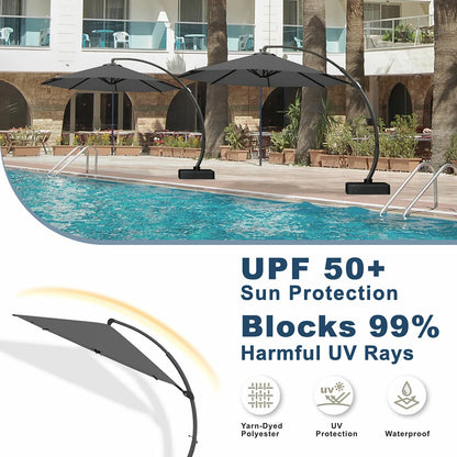 Patio Kingdom cantilever umbrella