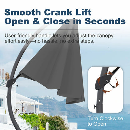 Patio Kingdom cantilever umbrella