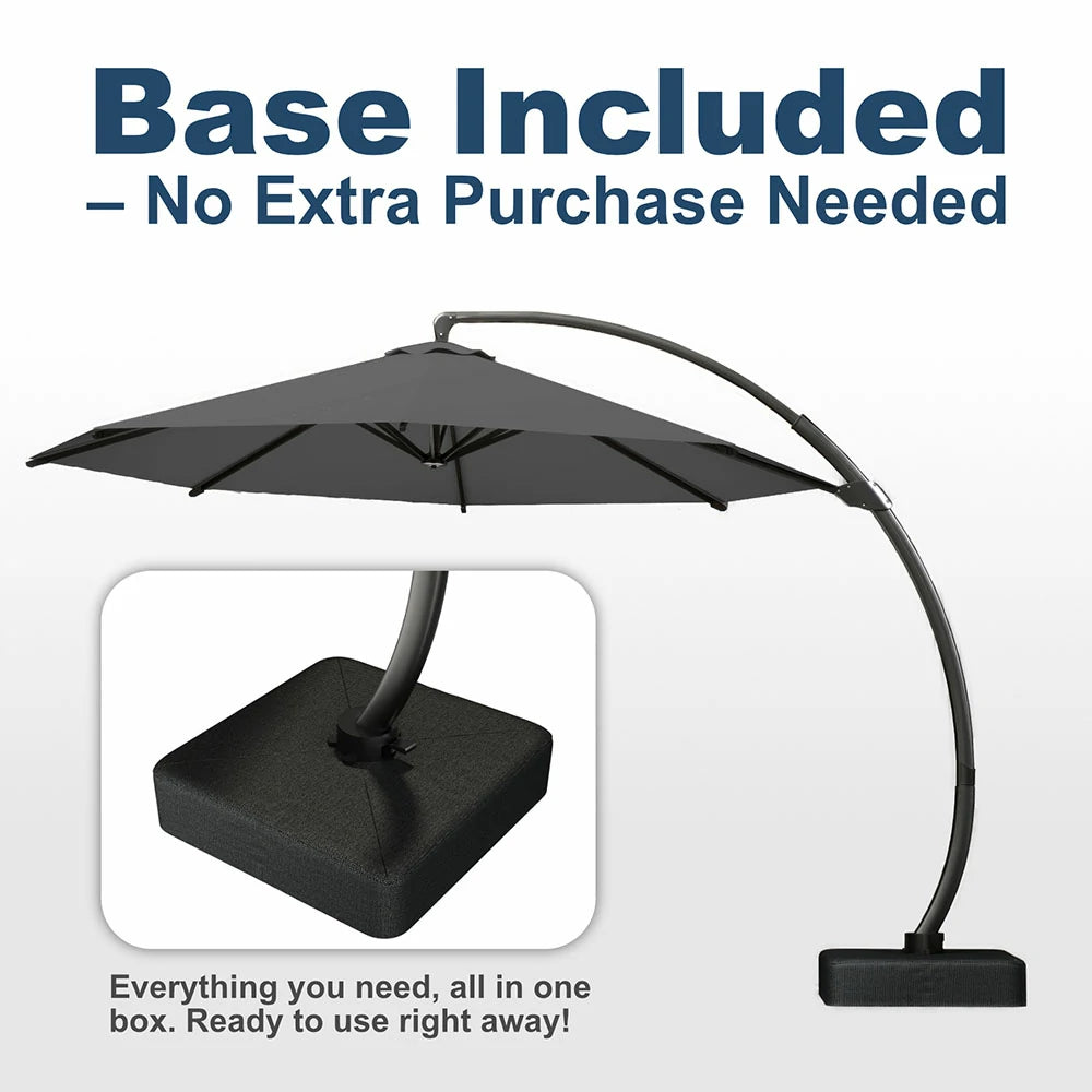 Patio Kingdom cantilever umbrella