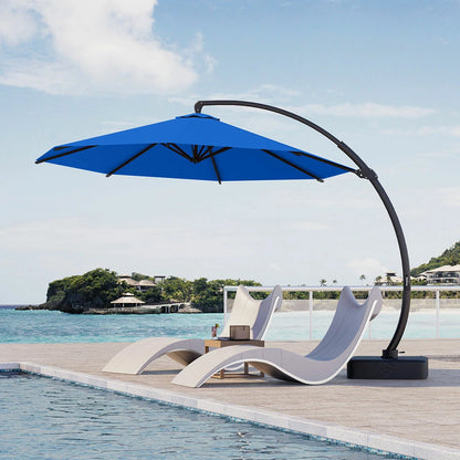 Patio Kingdom cantilever umbrella#color_indigo-blue