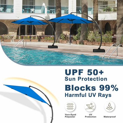 Patio Kingdom cantilever umbrella#color_indigo-blue