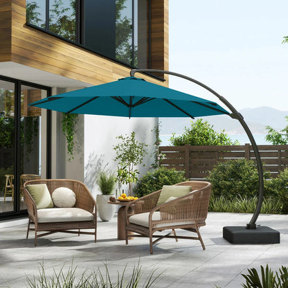 Patio Kingdom cantilever umbrella#color_lake-blue