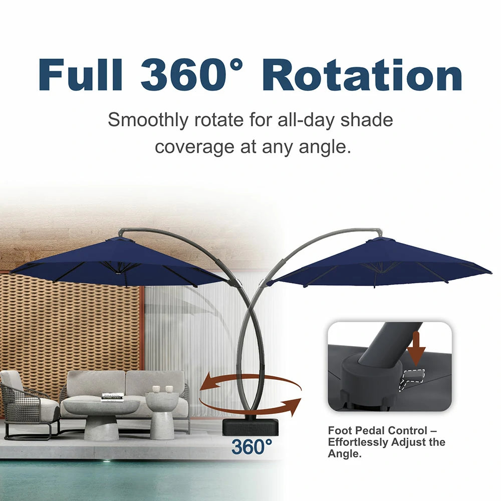Patio Kingdom cantilever umbrella