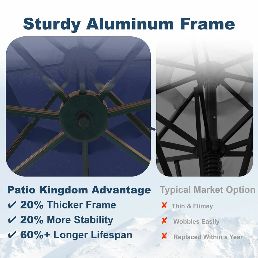 Patio Kingdom cantilever umbrella