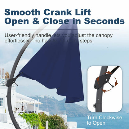 Patio Kingdom cantilever umbrella