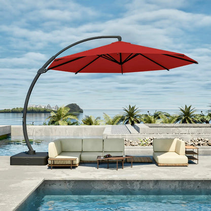 Patio Kingdom cantilever umbrella#color_red