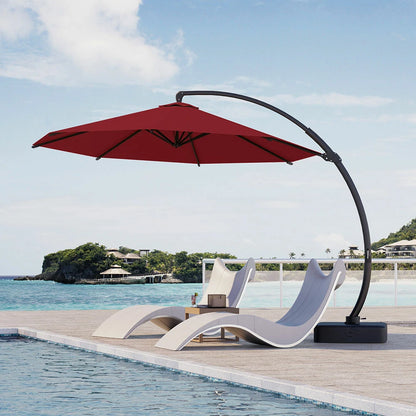 Patio Kingdom cantilever umbrella#color_red