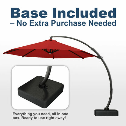 Patio Kingdom cantilever umbrella#color_red