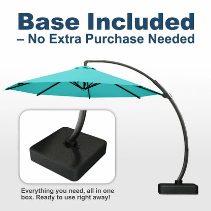 Patio Kingdom cantilever umbrella#color_teal-blue