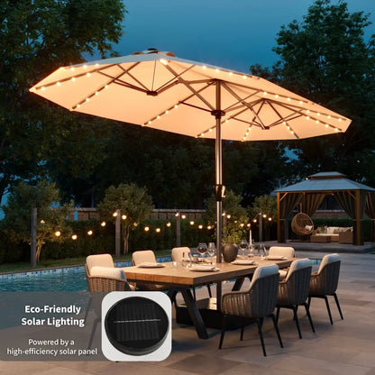 patio kingdom double sides patio umbrella  