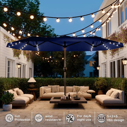 patio kingdom double sides patio umbrella  
