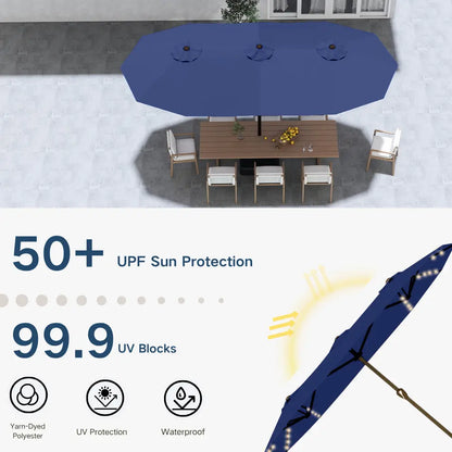 patio kingdom double sides patio umbrella  