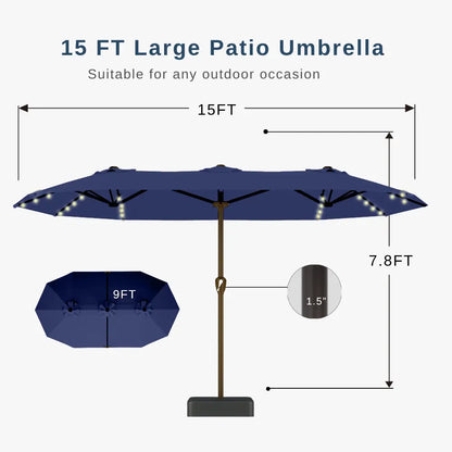  patio kingdom double sides patio umbrella  