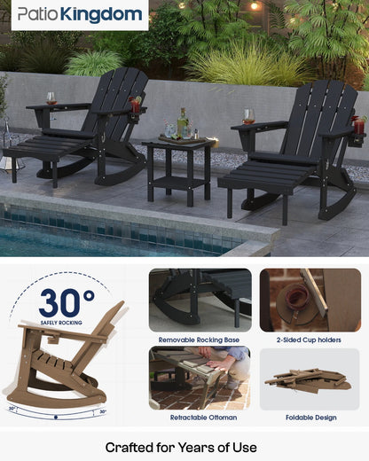 Multifunctional Adirondack Rocking Chair