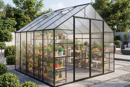 Polycarbonate Greenhouse with Aluminum Frame