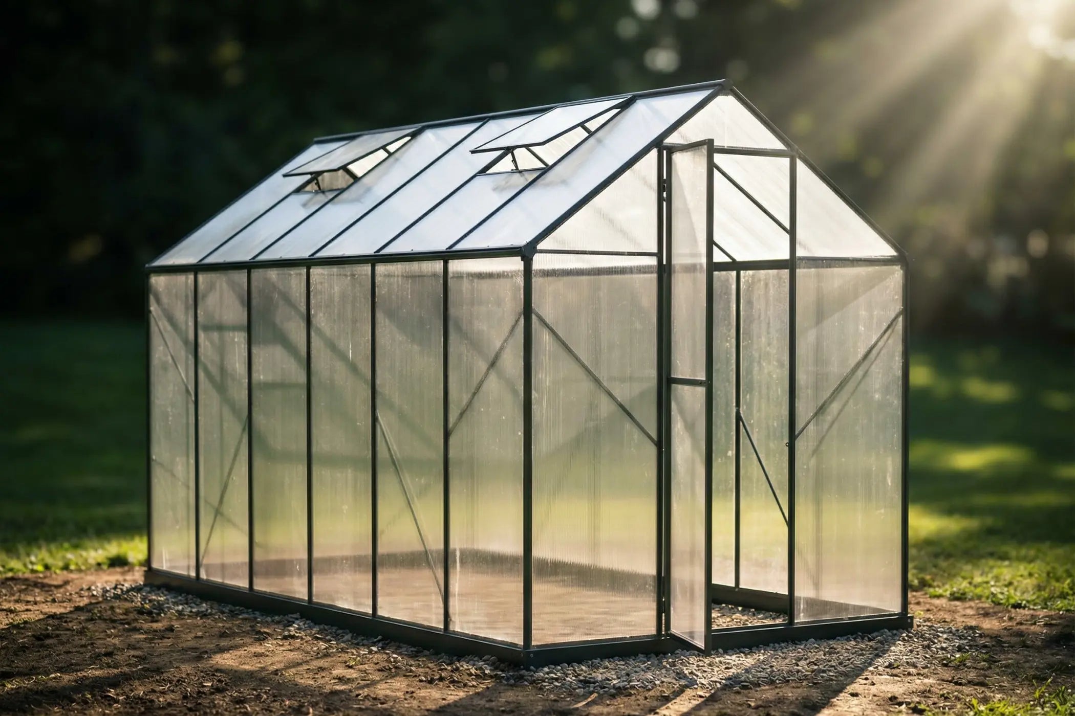Polycarbonate Greenhouse with Aluminum Frame