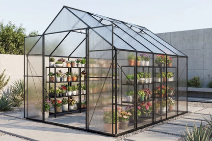 Polycarbonate Greenhouse with Aluminum Frame