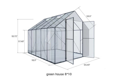 Polycarbonate Greenhouse with Aluminum Frame