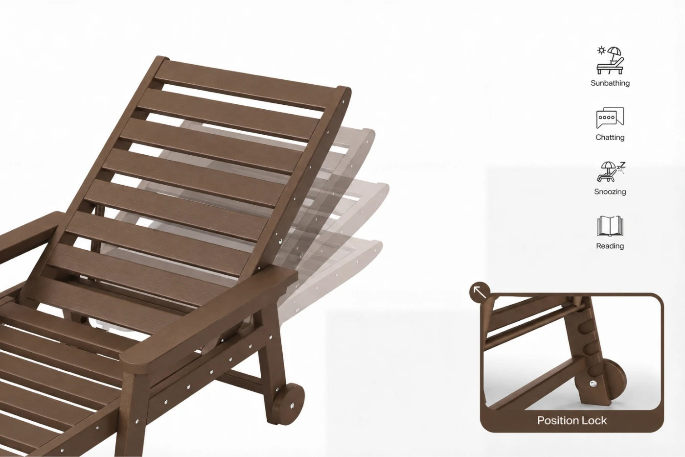 HDPE Outdoor Lounge Chair