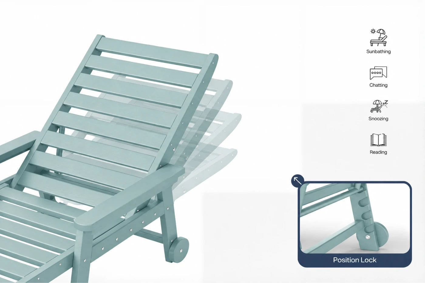 HDPE Outdoor Lounge Chair