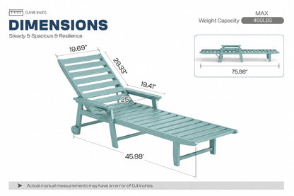 HDPE Outdoor Lounge Chair