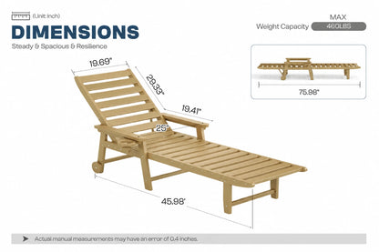 HDPE Outdoor Lounge Chair