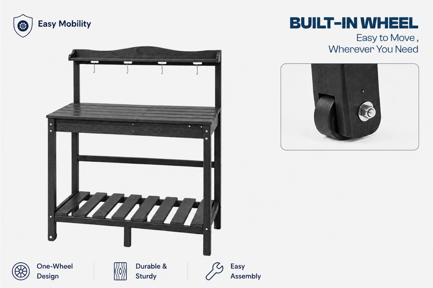 HDPE Outdoor Potting Bench