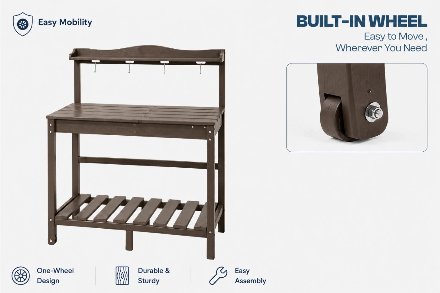 HDPE Outdoor Potting Bench