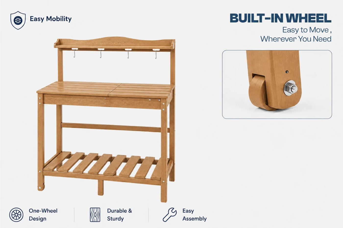 HDPE Outdoor Potting Bench