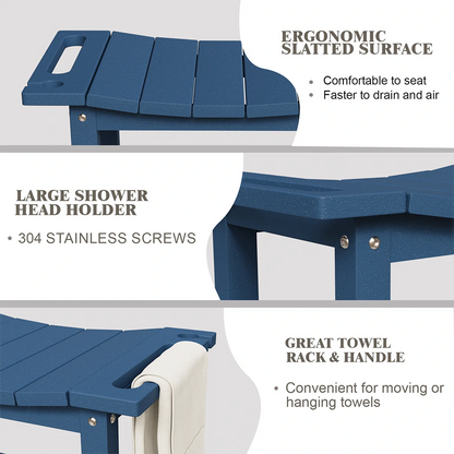 Patio Kingdom HDPE shower bench