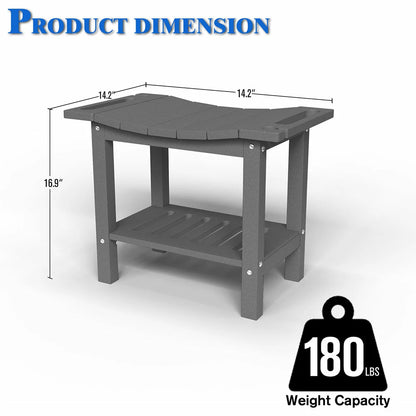 Patio Kingdom HDPE shower bench