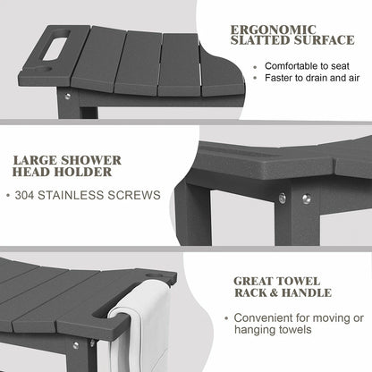 Patio Kingdom HDPE shower bench