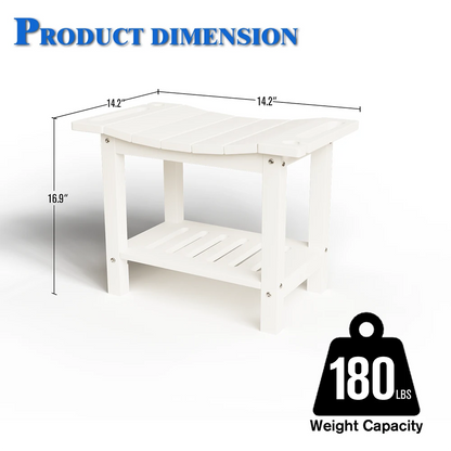 Patio Kingdom HDPE shower bench