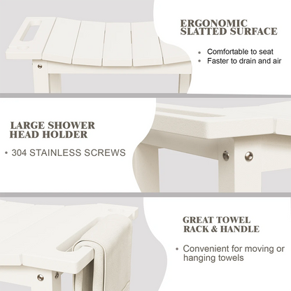 Patio Kingdom HDPE shower bench