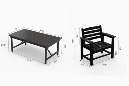 HDPE Outdoor Dining Set