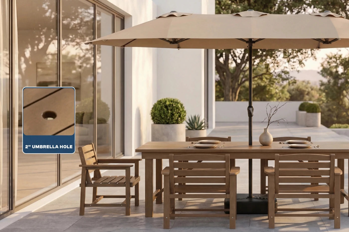 HDPE Outdoor Dining Set