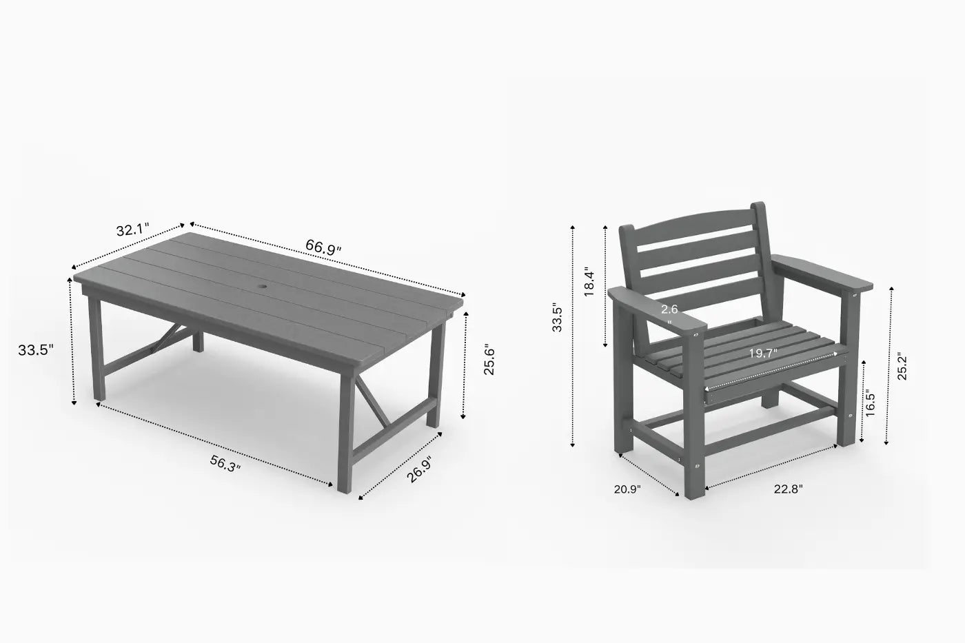 Patio Kingdom outdoor dining set