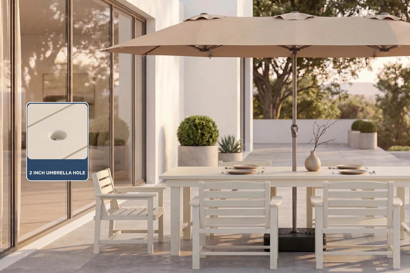 HDPE Outdoor Dining Set